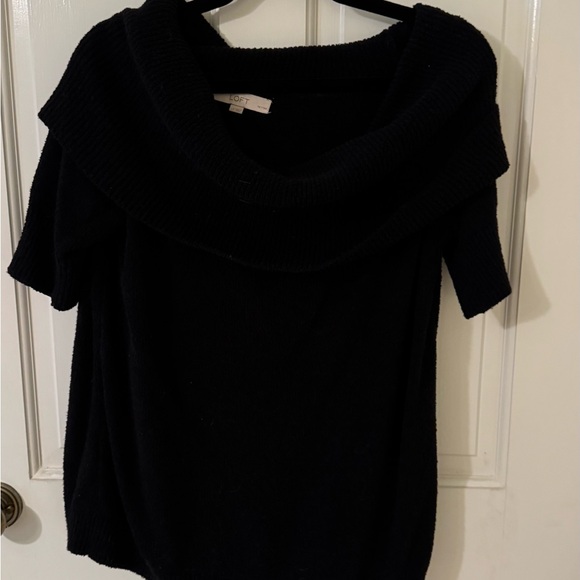 Black Women's off the shoulder Sweater - Picture 1 of 3